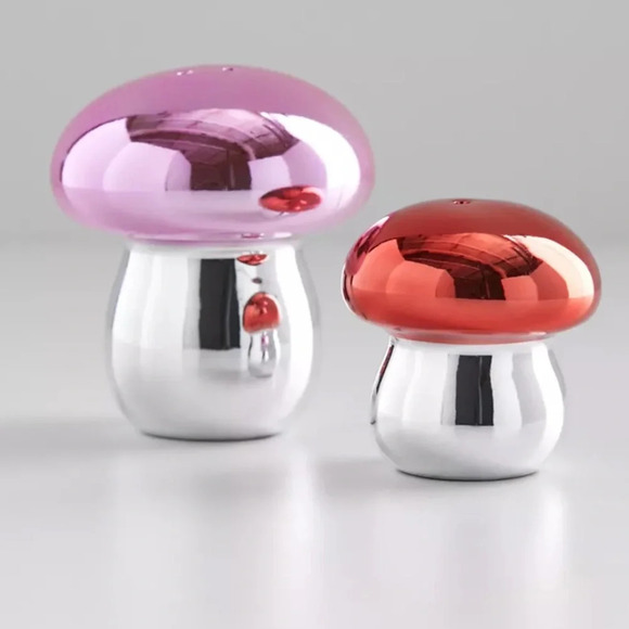 NWT Urban Outfitters Mushroom Salt And Pepper Shaker Set - Picture 2 of 11
